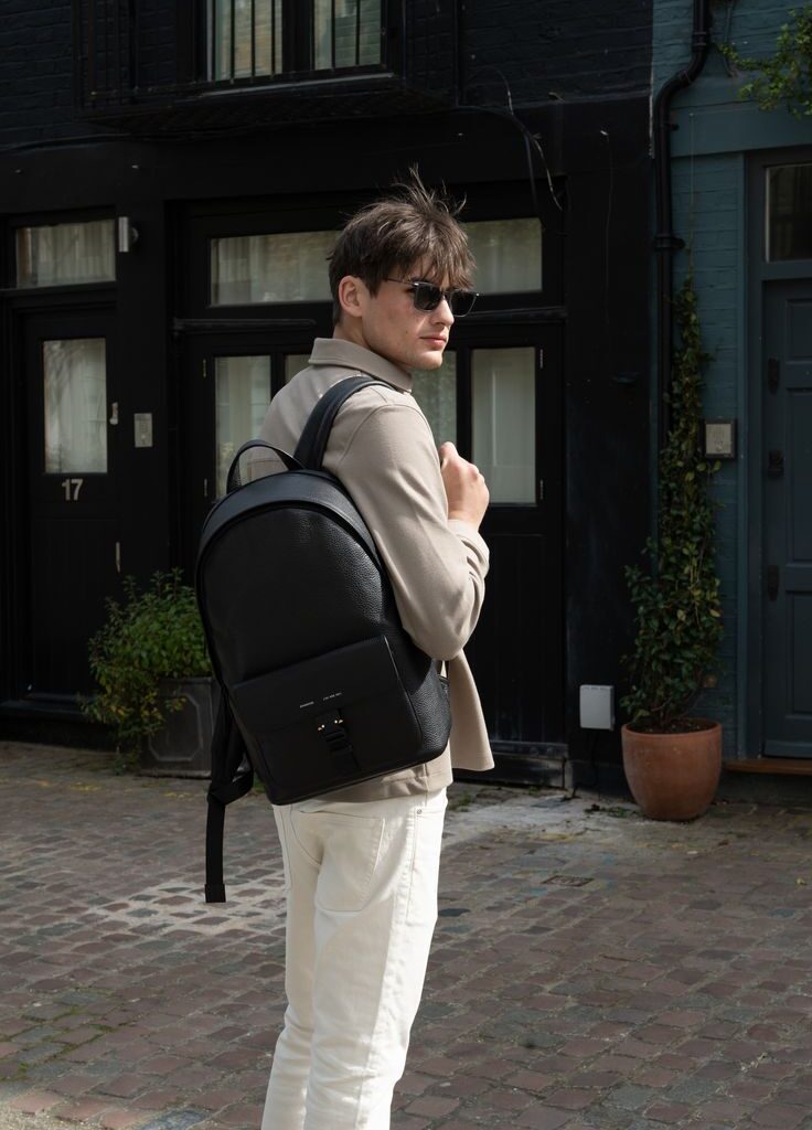 Full Grain Italian Leather Backpack _ Best Backpack for Men